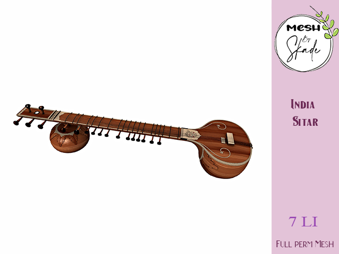 Second Life Marketplace MBS India Sitar FP